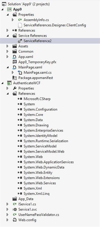 Adding service reference